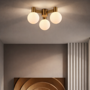 Pluto plafondlamp | 3 lichtpunten | Ø40cm | brushed gold