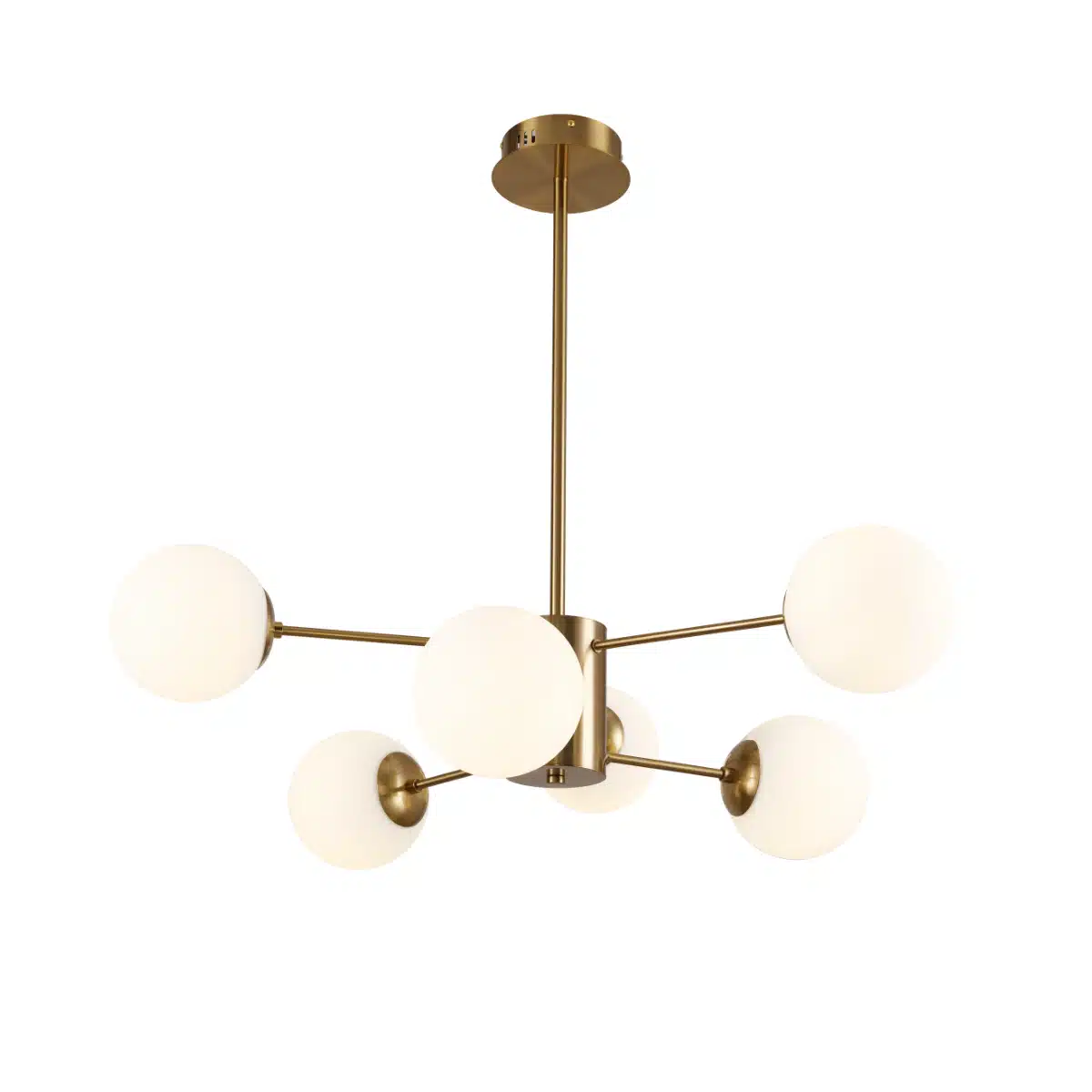 Eltanin hanglamp | 6 lichtpunten | Ø60cm | brushed gold - Afbeelding 2