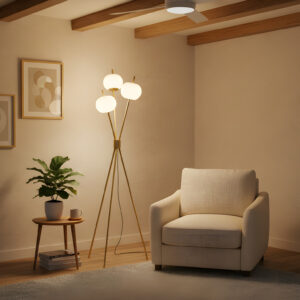 Maïa vloerlamp | 3-licht | Ø30x160cm