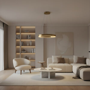 Mia hanglamp | ringlampen serie | goud