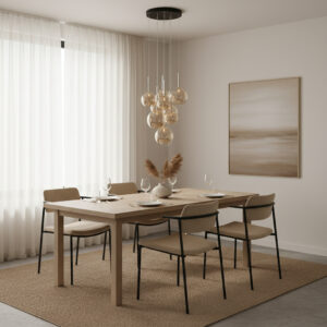 Talitth hanglamp | 9 lichtpunten | amber | rond