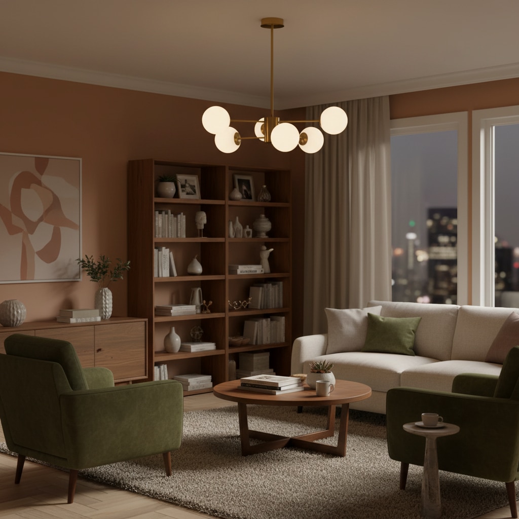 Eltanin hanglamp | 6 lichtpunten | Ø60cm | brushed gold