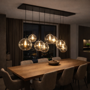BOAL eettafellamp | 8 lichtpunten | amber |145x45