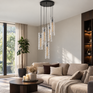 BUZZ hanglamp | 5 lichtpunten | helder |