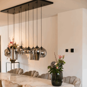 Wezn eettafellamp | 10 lichtpunten | smoke