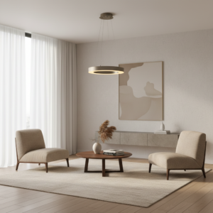 Mia hanglamp | ringlampen serie | champagne kleur