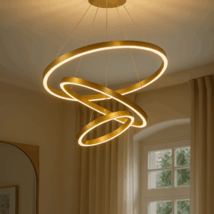 Nihal hanglamp | brushed gold | 3 ringen