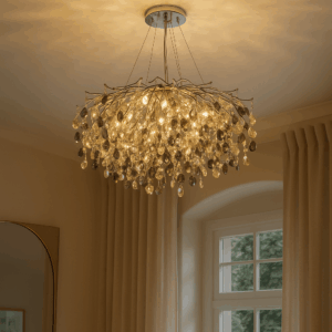 Rami hanglamp | 8 lichtpunten | zilver | Ø65cm