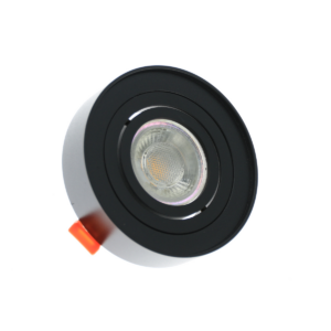 Rho Led inbouwarmatuur | Rond | Zwart | GU10 fitting | Ø 80 mm | IP20
