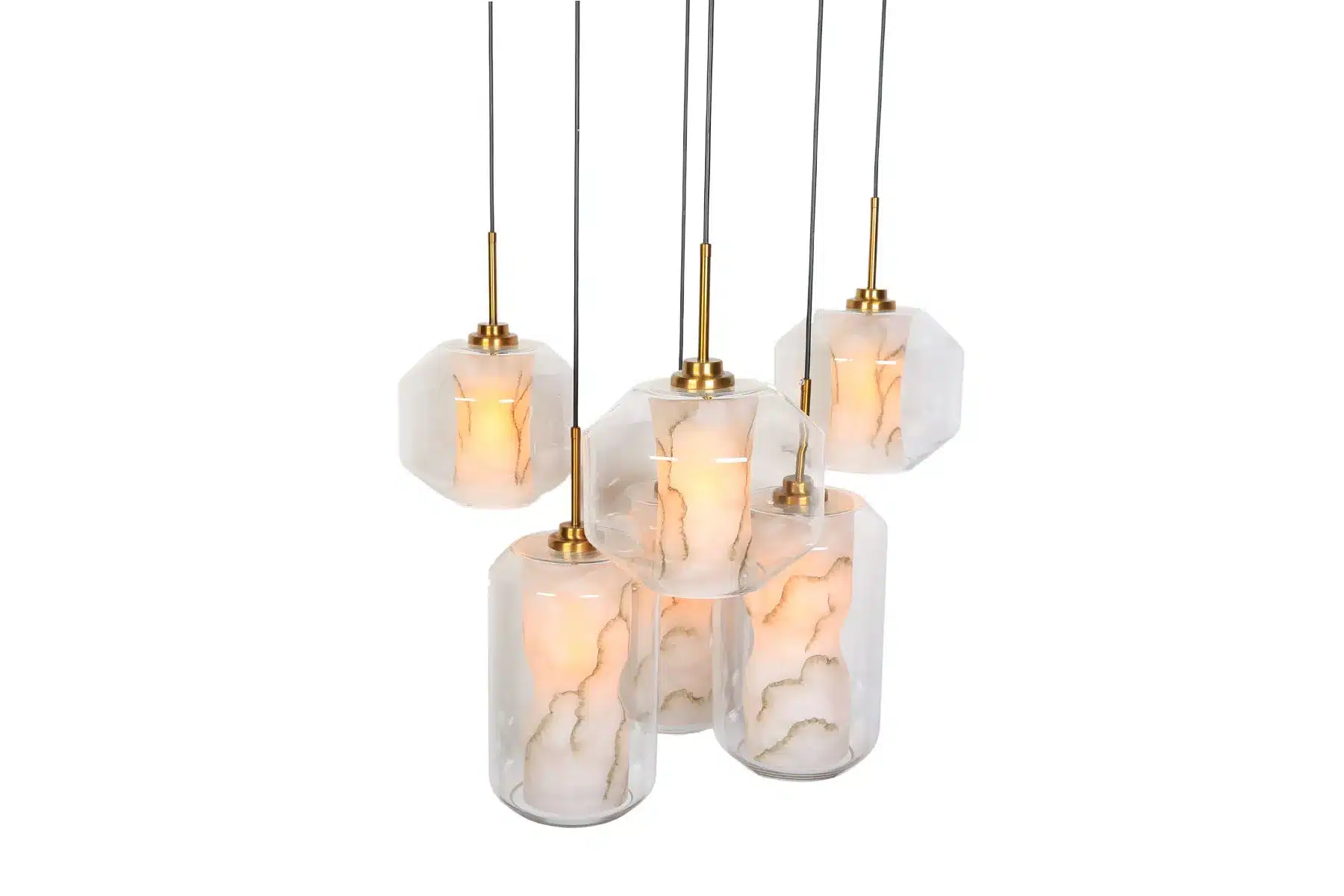 Mufrid hanglamp | Marmer | ⌀60x110cm - Afbeelding 4