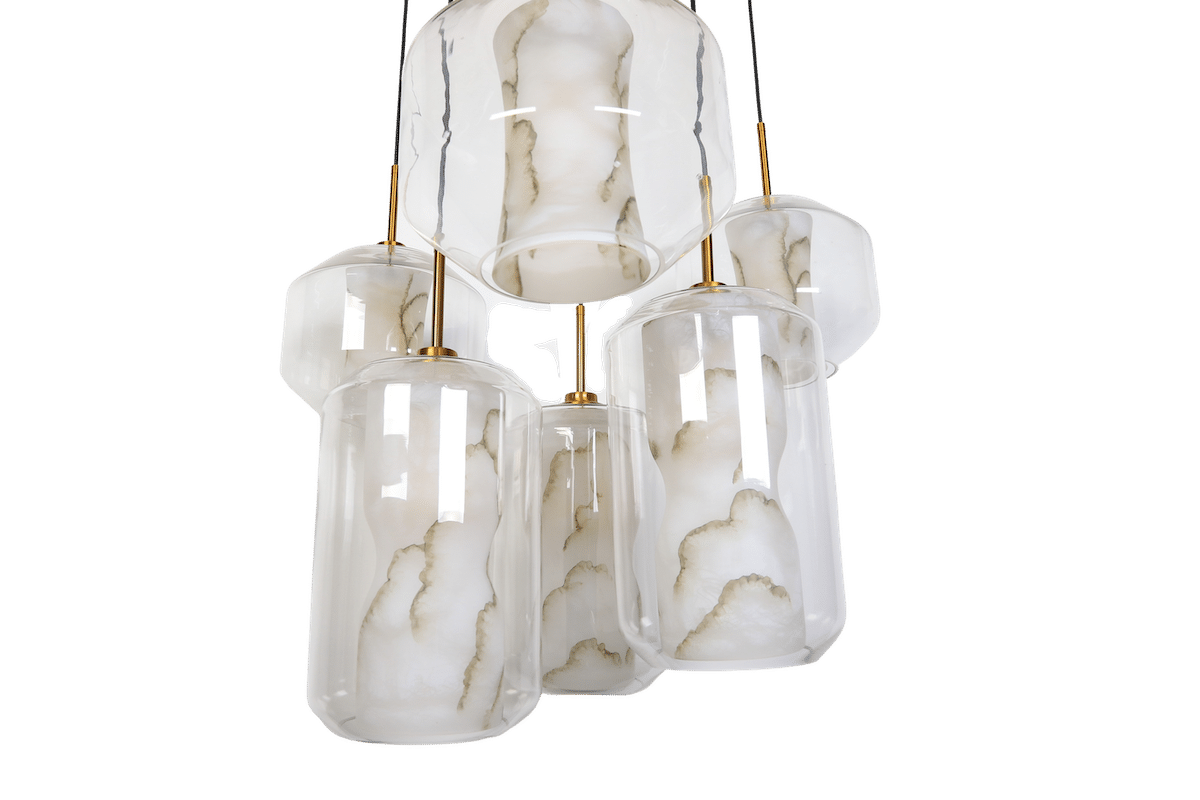 Mufrid hanglamp | Marmer | ⌀60x110cm - Afbeelding 6