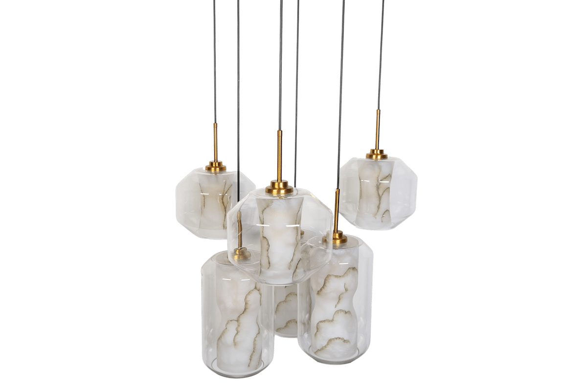 Mufrid hanglamp | Marmer | ⌀60x110cm - Afbeelding 5