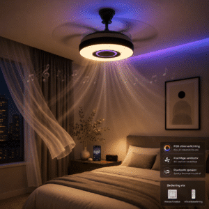 Drakora plafondventilator met LED | RGB | afstandsbediening | Bluetooth