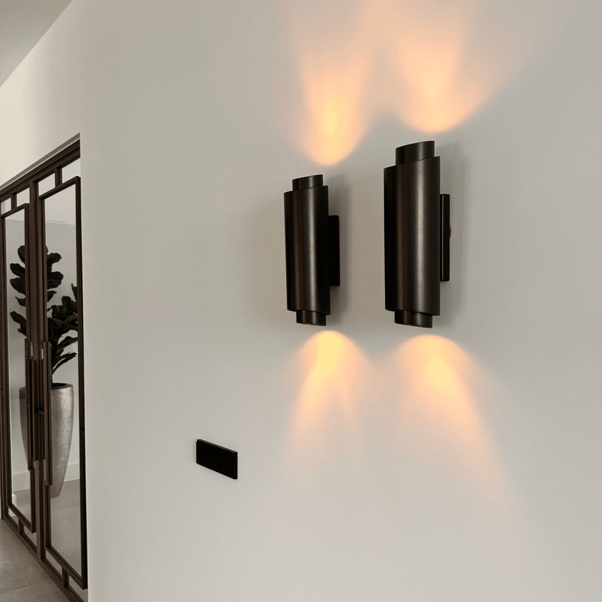 Exios wandlamp | Ø10x36cm | E14 | Anodic Brown - Afbeelding 2