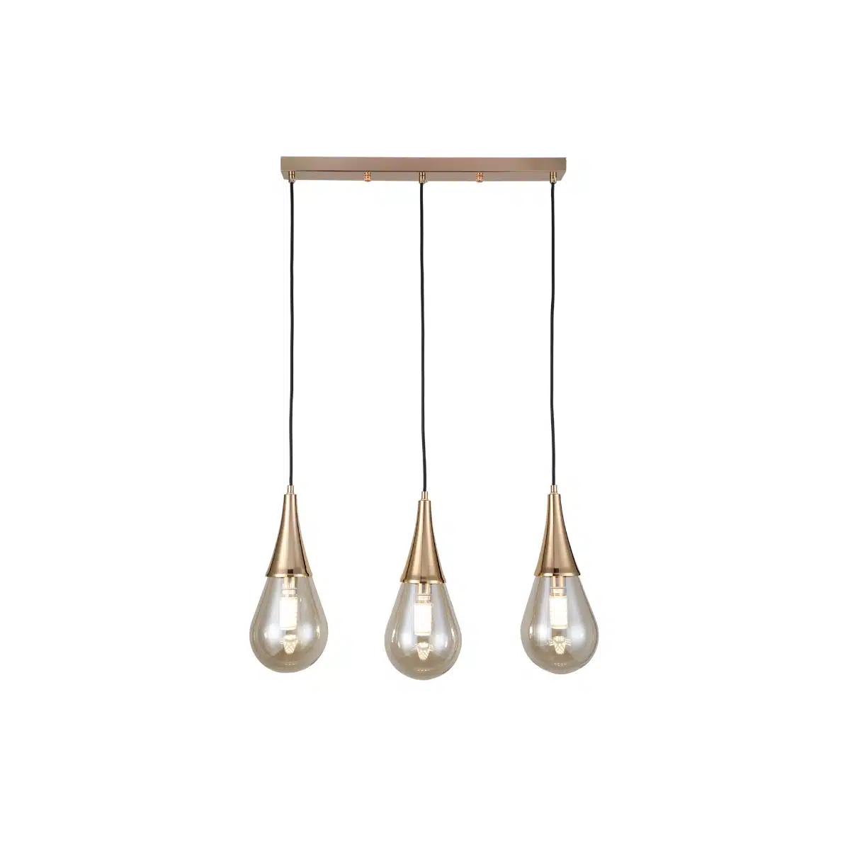 Rana eettafellamp | 3xE14 | Amber | 50x5x120cm - Afbeelding 3