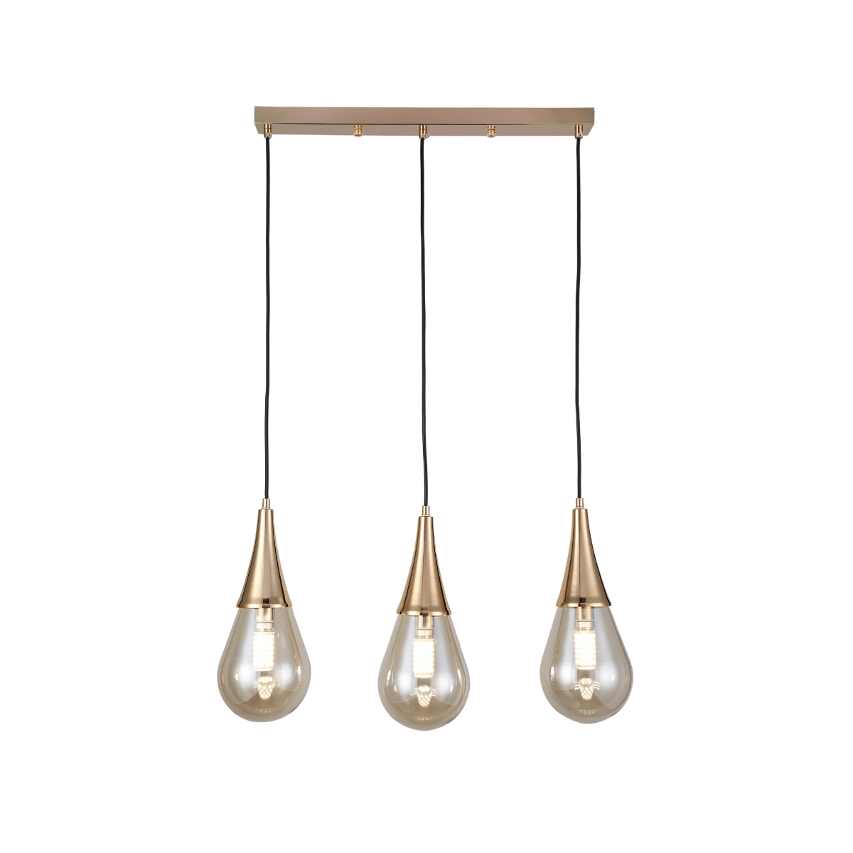 Rana eettafellamp | 3xE14 | Amber | 50x5x120cm - Afbeelding 2