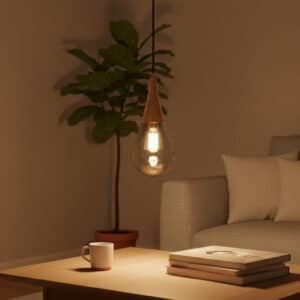 Rana hanglamp | 1xE14 |  Amber | 15x15x120cm