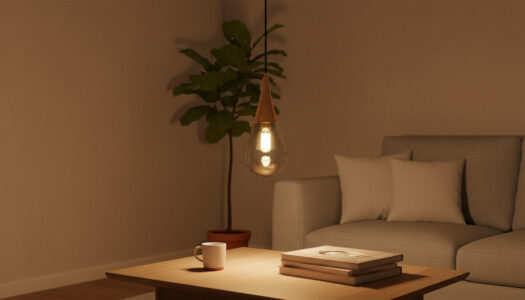 Rana hanglamp | 1xE14 |  Amber | 15x15x120cm