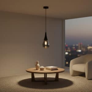 Rana hanglamp | 1xE14 |  Antraciet | 15x15x120cm