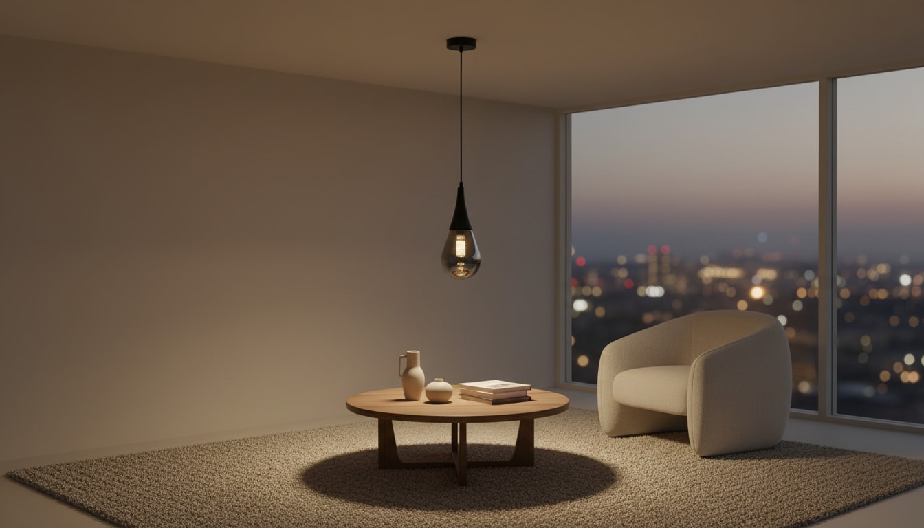 Rana hanglamp | 1xE14 | Antraciet | 15x15x120cm