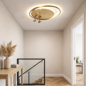 Zibal LED plafondlamp | Brushed gold |