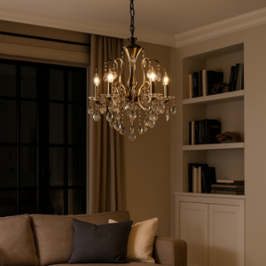 Alya hanglamp | 5 lichtpunten | Ø50cm | kroonluchter serie