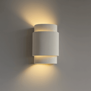Concreto wandlamp | Ø18xH28cm | E14 | wit