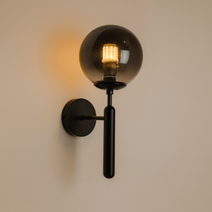 Mara wandlamp | 1xE14 |  Antraciet | 15x15x33cm