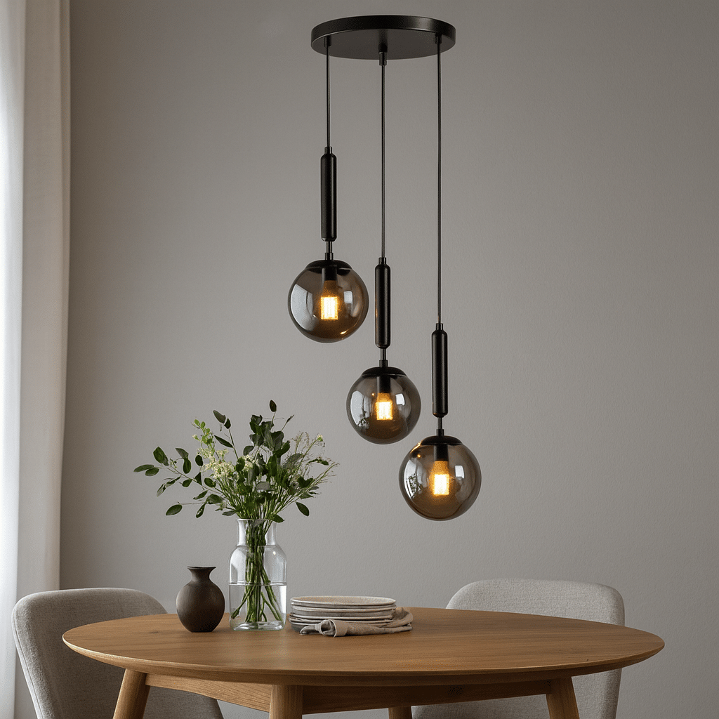 Mara hanglamp | 3xE14 | Antraciet | Ø41xH120cm