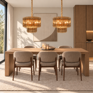 Bayer hanglamp 12 lichtpunten ø60 + H47  | Goud | Amber glas