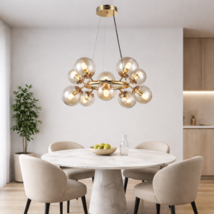 Eva hanglamp | 10xE14 |  Amber | ø50x100cm