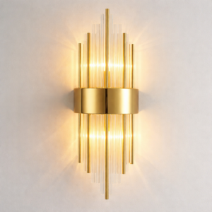 Glacien wandlamp | 2xE14 |  Goud | 22xH60cm