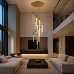 Lega hanglamp | 16 lichts | Goud | LED | Dimbaar | Incl. afstandsbediening