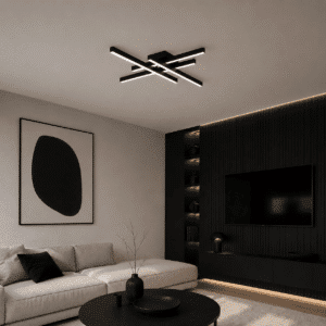 Aurelis plafondlamp | Zwart | ⌀80 x 8cm | LED | 3000K, 4000K, 6000K