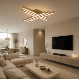 Aurion plafondlamp | Goud | ⌀90 x 8cm | LED | 3000K, 4000K, 6000K