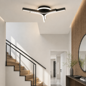 Theryn plafondlamp | Zwart | ⌀90 x 8cm | LED | 3000K, 4000K, 6000K