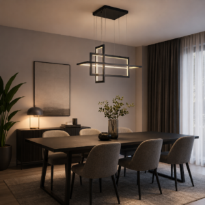 Sylthera hanglamp | Zwart | 85x25x100cm | LED | 3000K, 4000K, 6000K