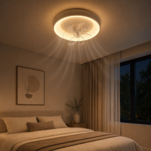 Eldoria Plafondlampventilator | Wit | 3 lichtkleuren | LED + afstandsbediening