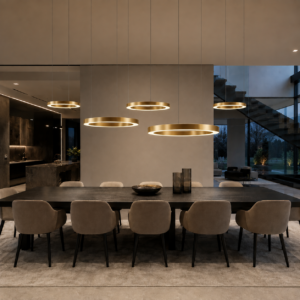 AUVA serie ringlampen set | brass brushed gold | 2700K