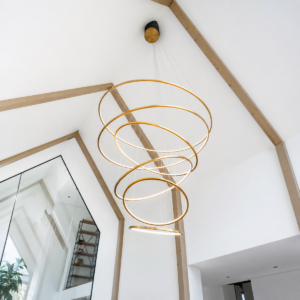Cephei videlamp | brushed gold | 6 ringen