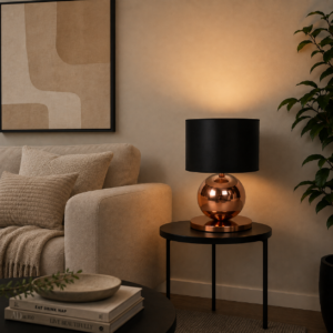 Tob table lamp | 1xE27 | rose color | Ø30xH40cm