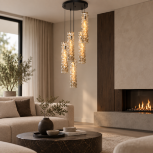 BUZZ pendant lamp | 5 light points | amber |